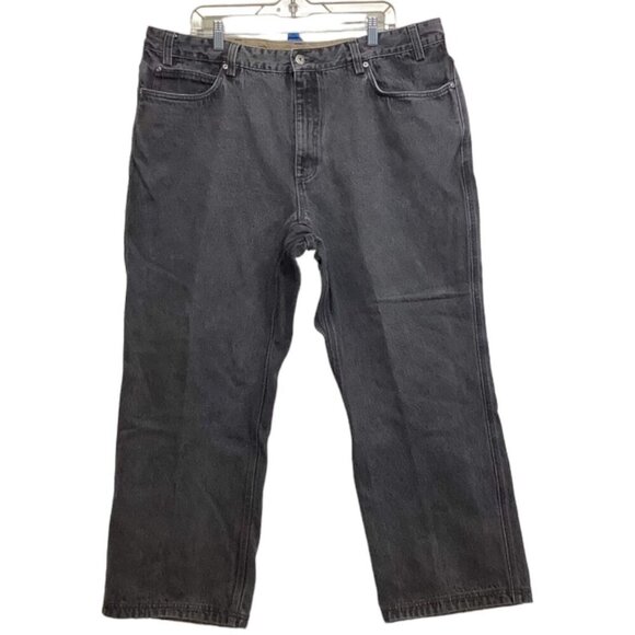 Duluth Trading Ballroom Size 44x28 Relaxed Fit Jeans Straight Denim Cotton Gray - Picture 1 of 12